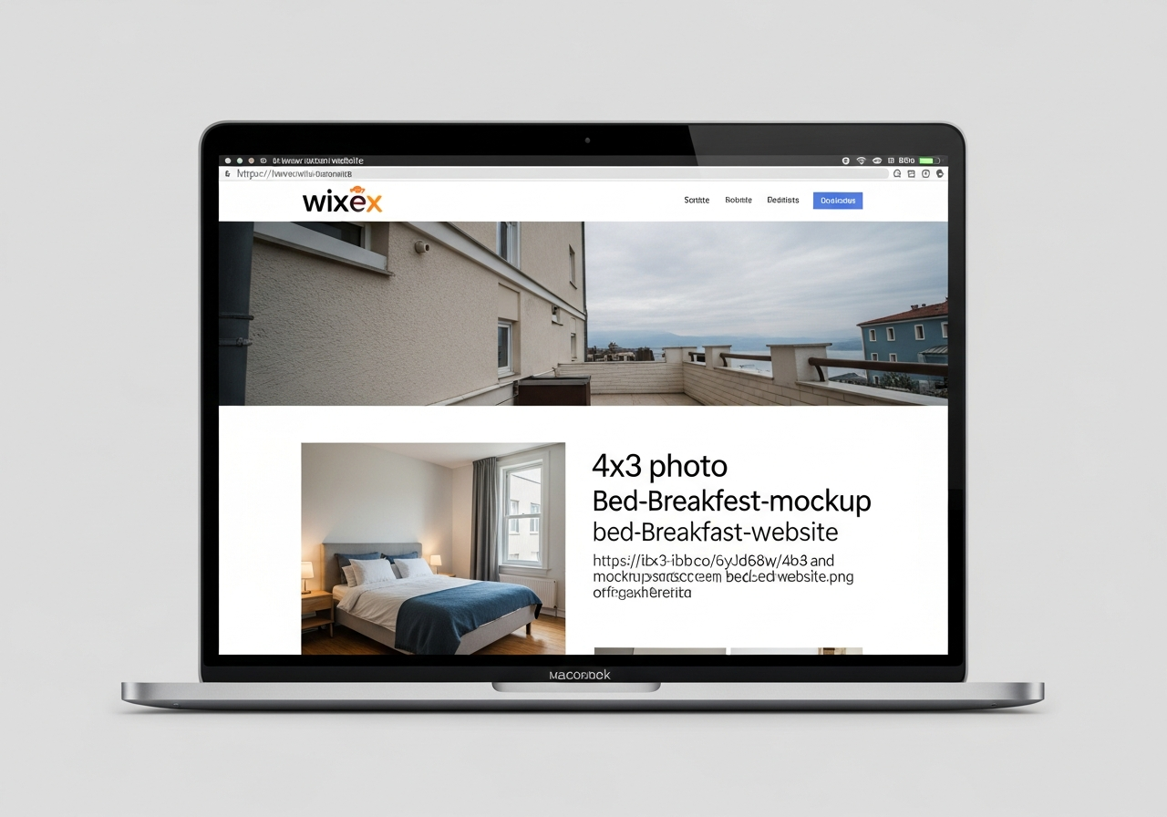 Screenshot of a B&B website with Little Hotelier integration.